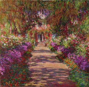 Ein Weg im Garten von Monet, Giverny, 1902